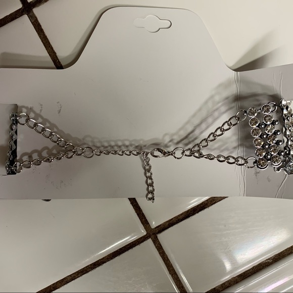 Just In! Edwardian Rhinestone Choker Necklace - Picture 4 of 4